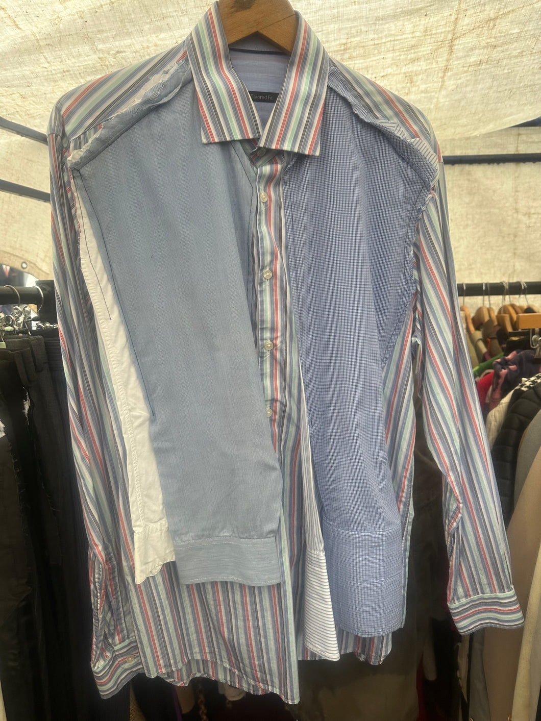 Multi arm stripe shirt