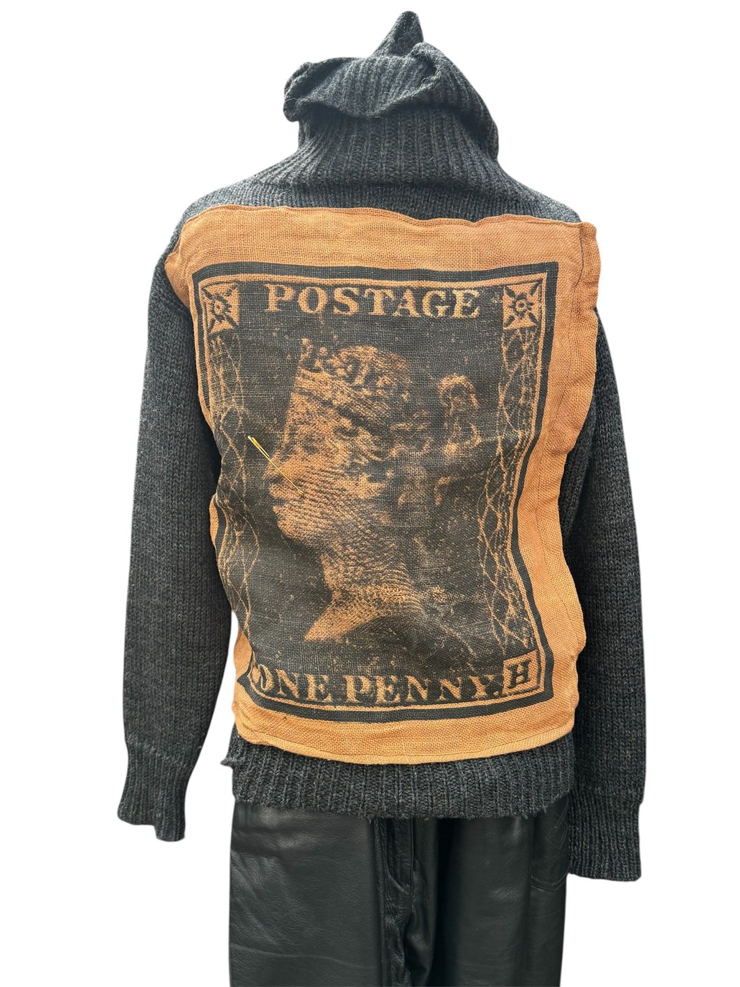 Roll neck wool jumper