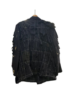 Deconstructed Stitch Jacket with Netting