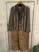 Load image into Gallery viewer, Long length blazer - up cycled from three garment
