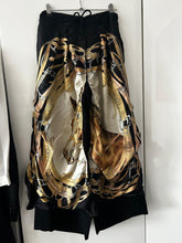 Load image into Gallery viewer, Customised pants with silk equestrian image
