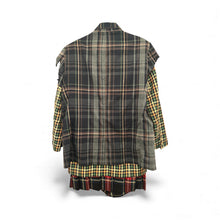 Load image into Gallery viewer, Deconstructed jacket in multi plaid
