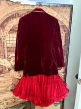 Load image into Gallery viewer, Red velvet blazer
