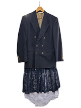 Load image into Gallery viewer, Navy Lace &amp; Shirt Blazer
